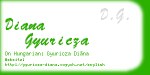 diana gyuricza business card